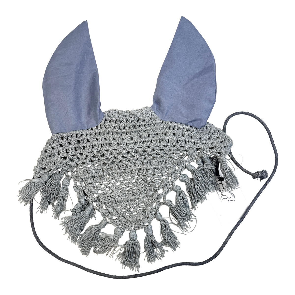 Crochet Fly Bonnet in Ice Blue