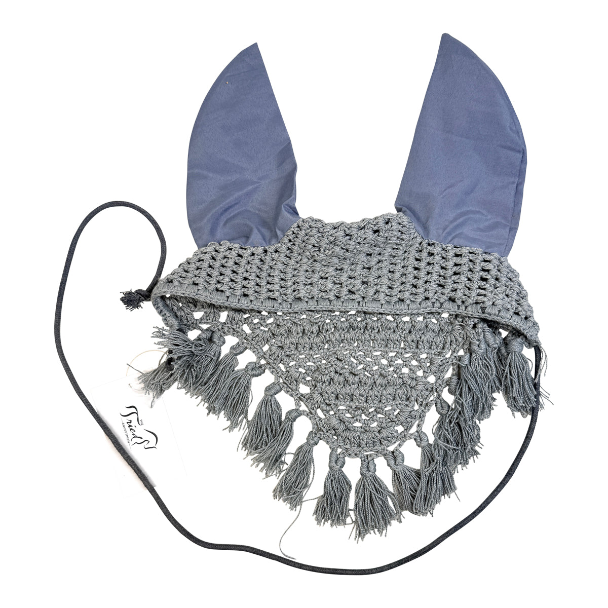 Crochet Fly Bonnet in Ice Blue