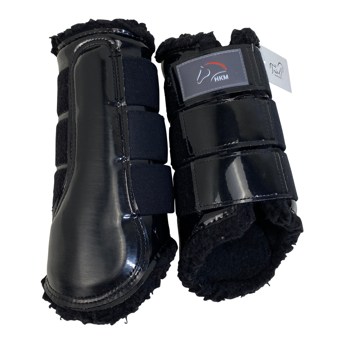 HKM Gloss Protection Boots in Black