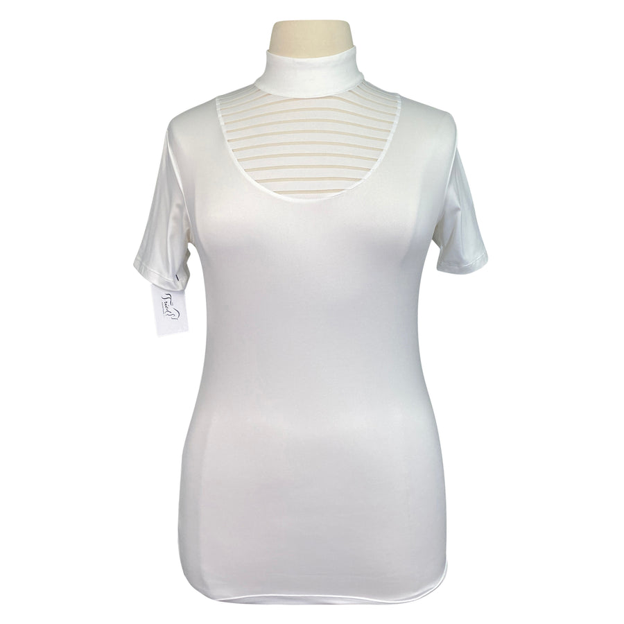 Horseware® 'Lisa' Technical Short Sleeve Competition Shirt in White
