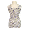 EQL By Kerrits Organic Cotton Tank in White/Horse Vines