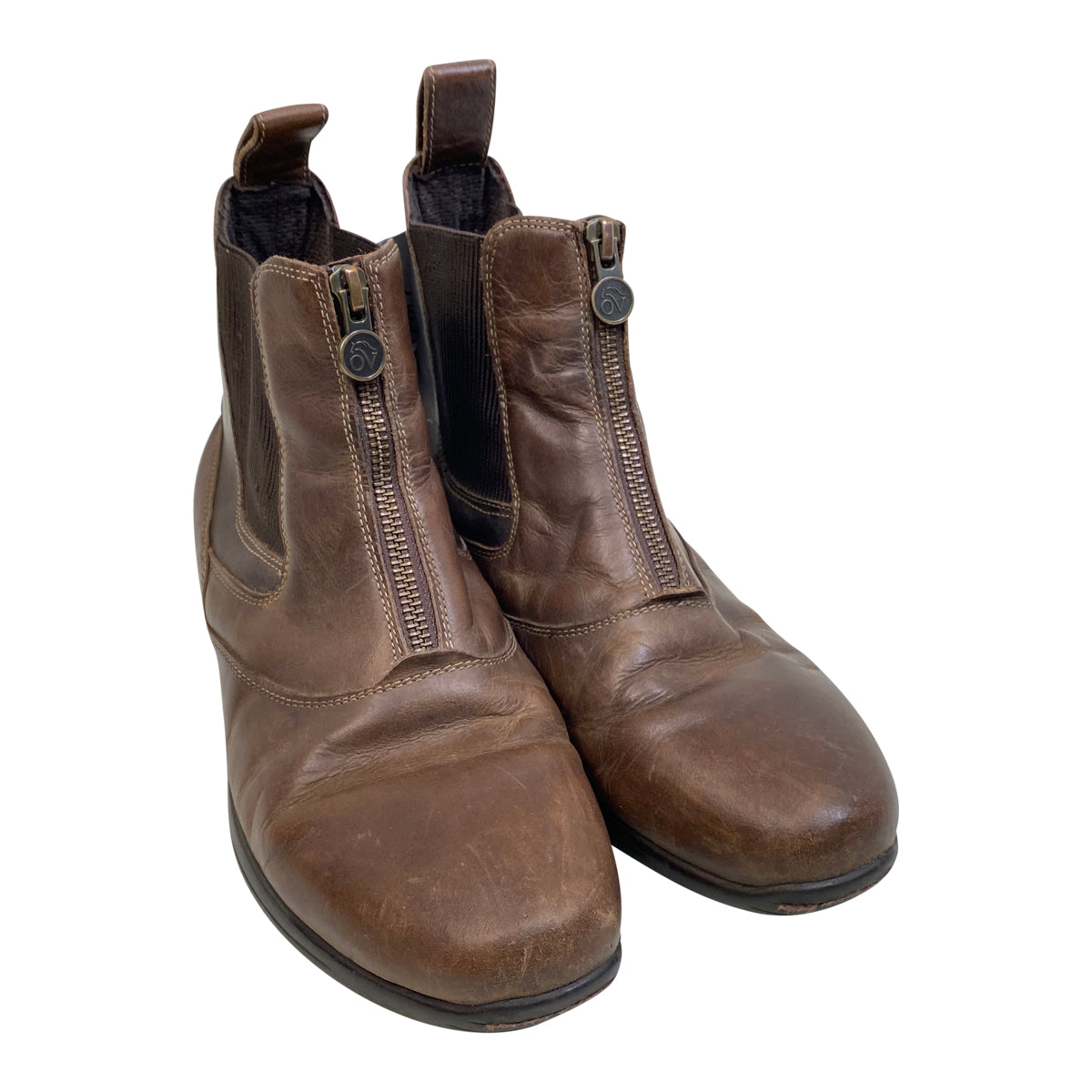 Ovation Zip Paddock Boots in Brown