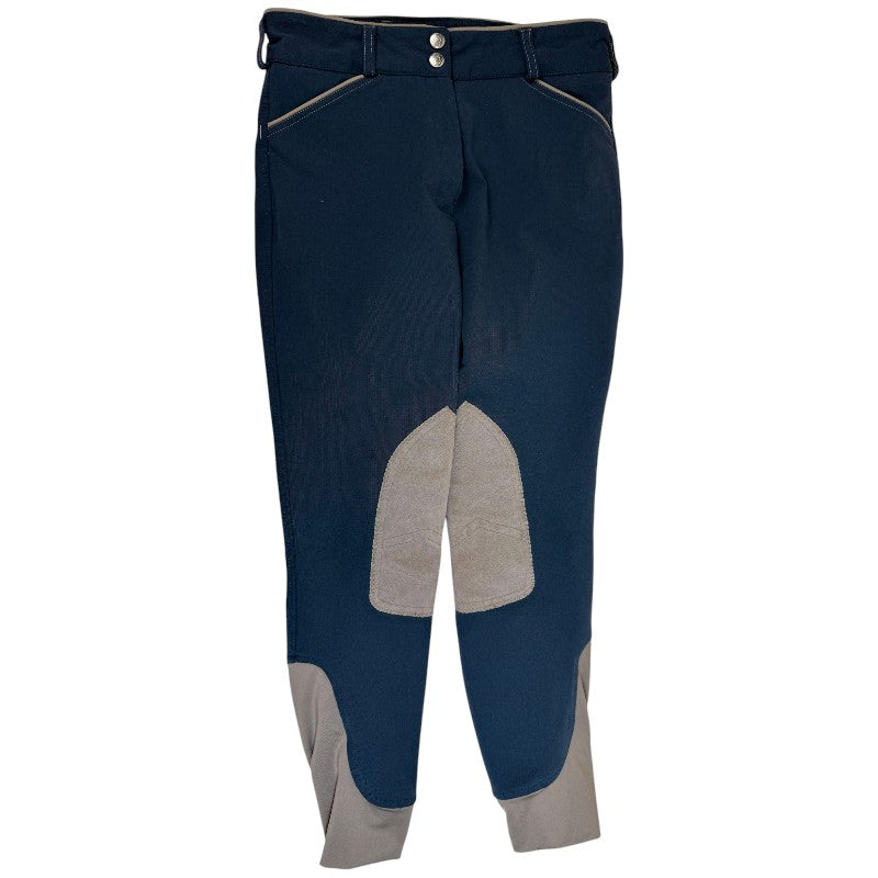 Dover Saddlery Knee Patch Breeches in Ocean Blue