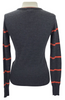 Ariat Alessio Sweater in Charcoal/Coral - Women's XS