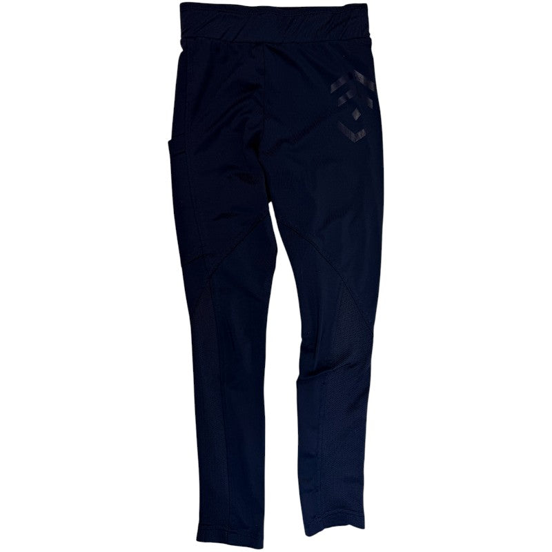 Aztec Diamond Young Rider Riding Leggings in Navy