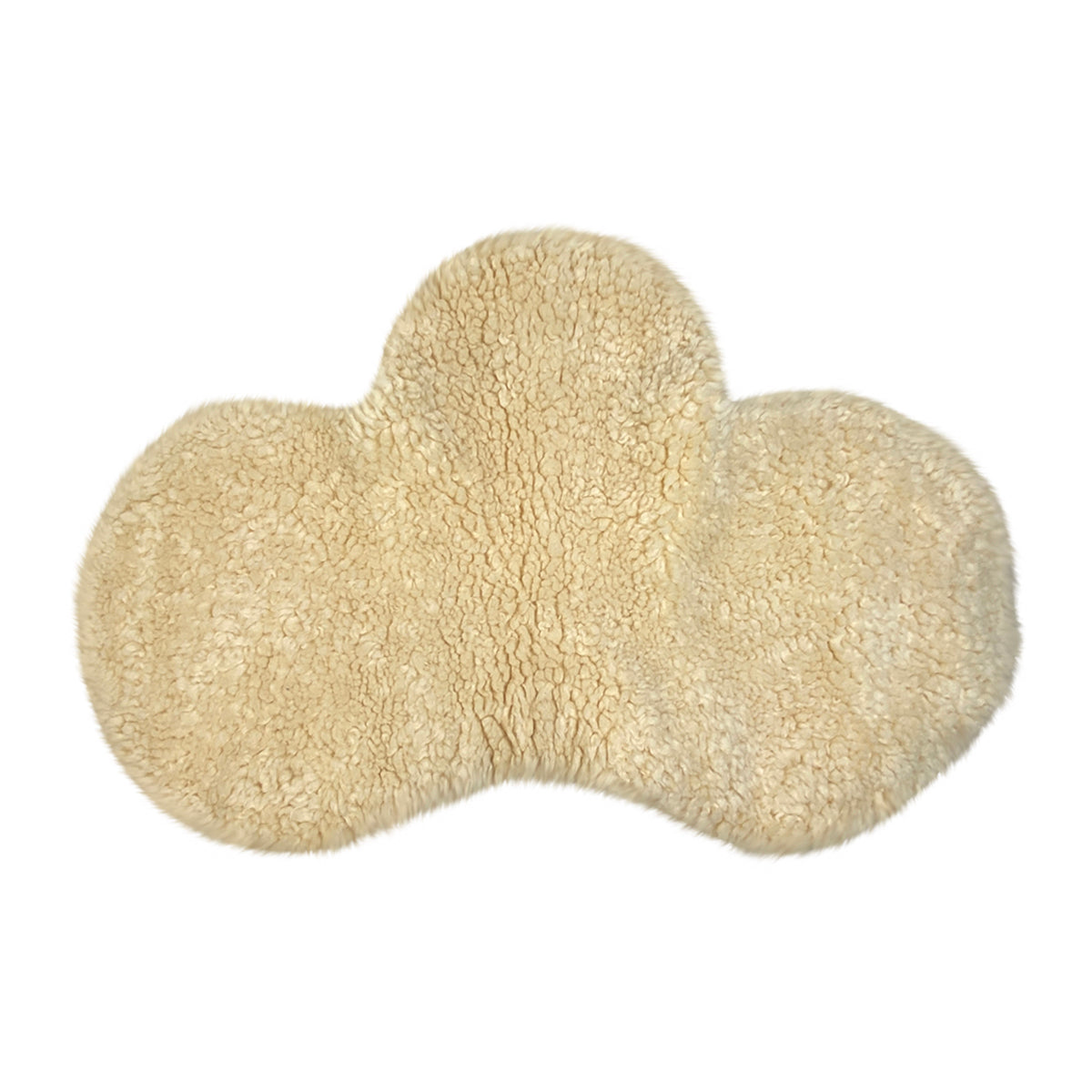 Fleeceworks Classic Original Sheepskin Close Contact Pad w/Full Trim in White