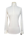 Essex Classics Talent Yarn Show Shirt in White/Pink Paisley