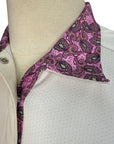 Essex Classics Talent Yarn Show Shirt in White/Pink Paisley