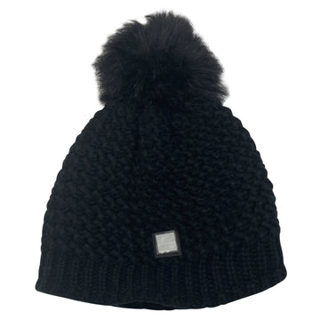 Equiline Knit Beanie in Black