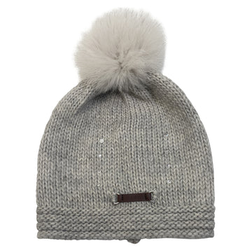 Equiline Knit Beanie in Cream