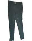 Free Ride Equestrian Knee Grip Breeches in Dark Green - Women's 30