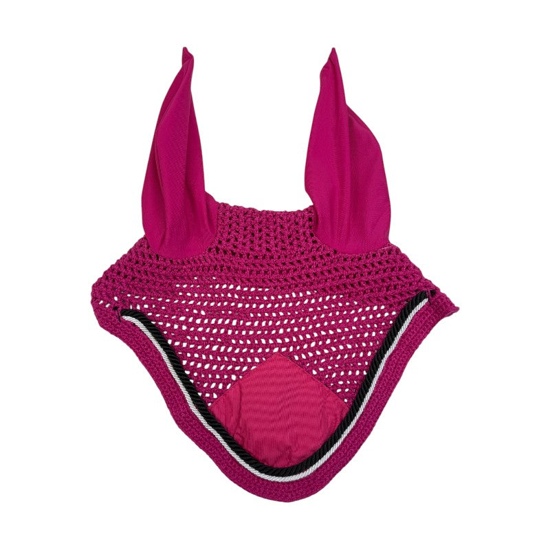 Crochet Fly Bonnet in Magenta