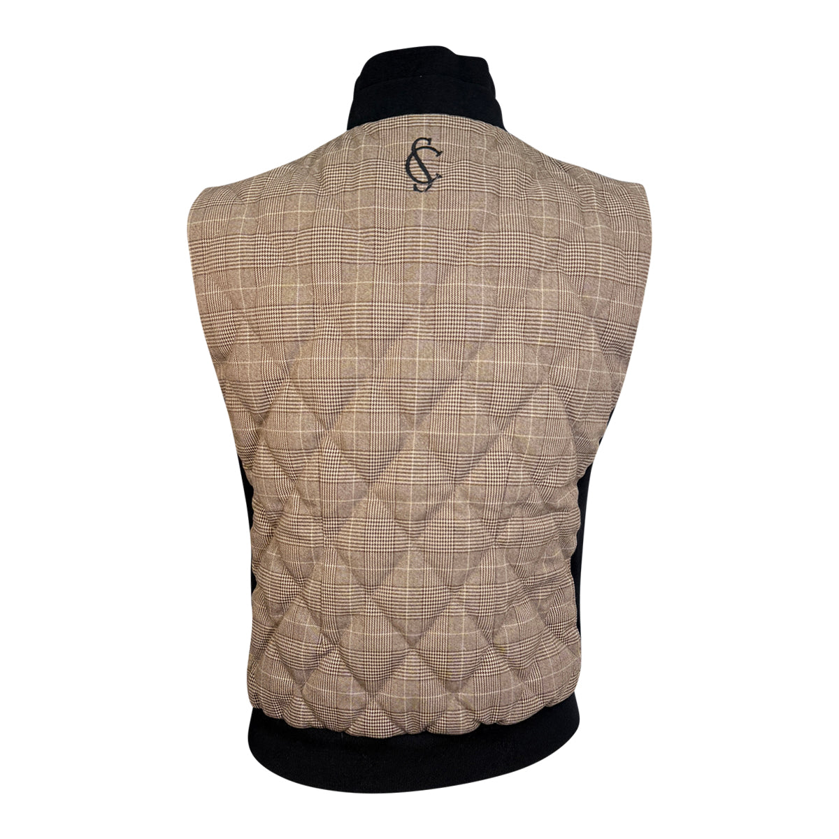 Solid Citizen 'Mae' Vest in Tan Plaid/Black