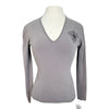 Romfh V-Neck Sweater in Grey - Women's Small