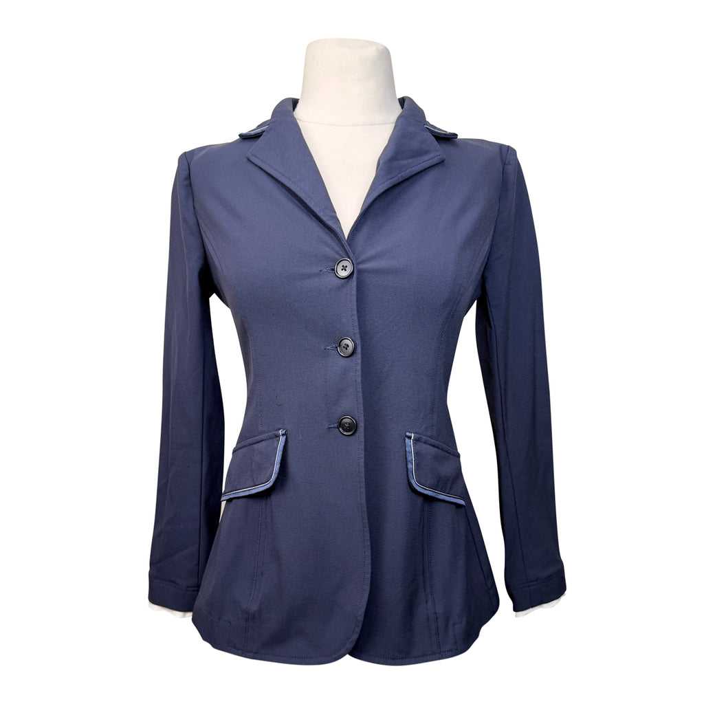 Charles Ancona Custom Show Jacket in Navy/Blue Satin