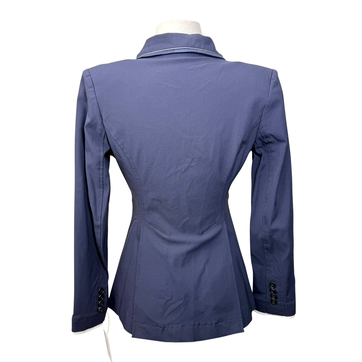 Charles Ancona Custom Show Jacket in Navy/Blue Satin
