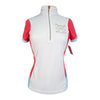 Horseware Newmarket 1/4 Zip Shirt in White/Pink