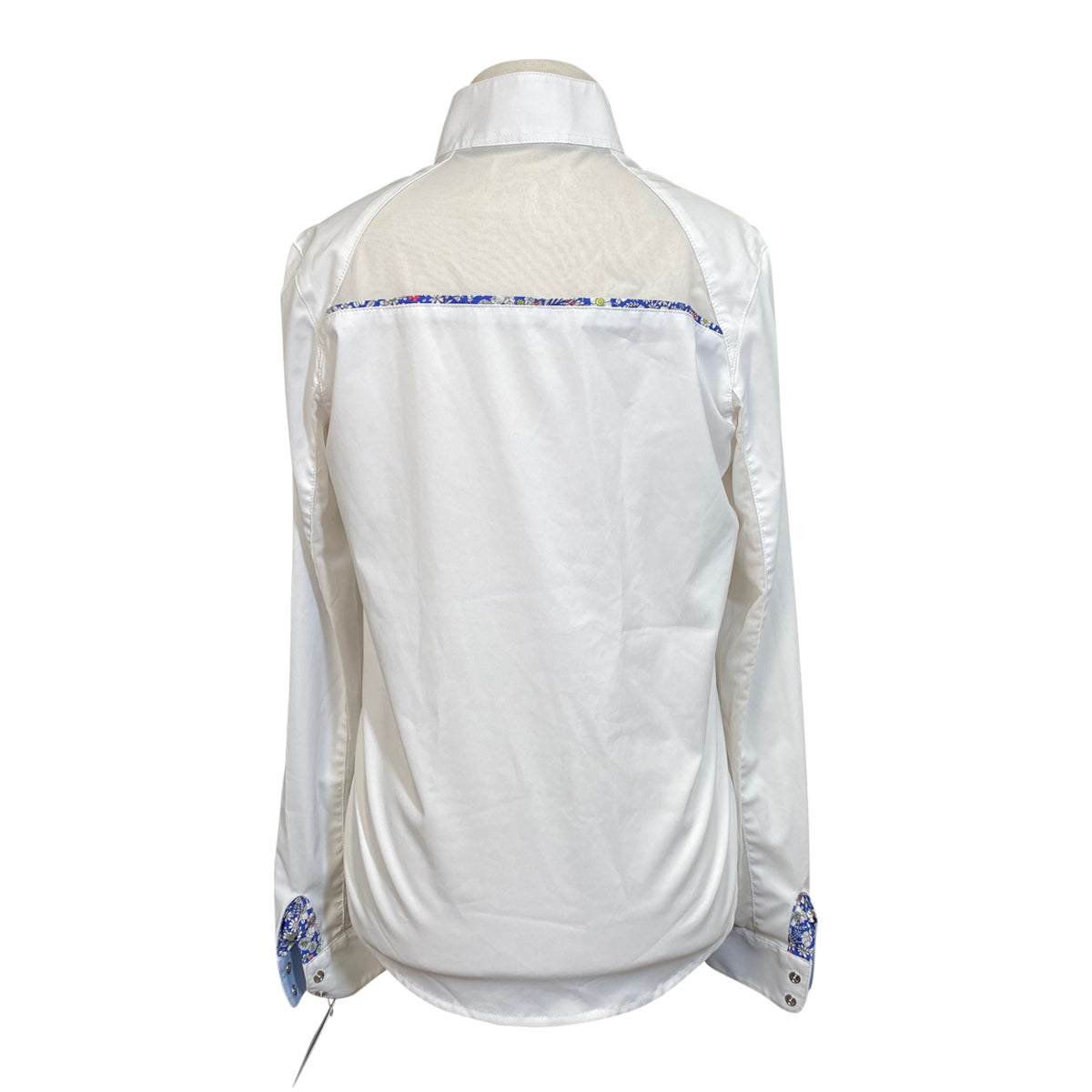 RJ Classics 'Cool Stretch Prestige' Show Shirt in White/Blue Flowers