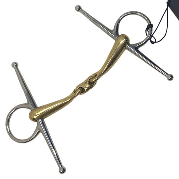Neue Schule Turtle Top Full Cheek Bit in Salox Gold/Stainless