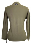 Callidae Long Sleeve Polo in Olive - Women's Large
