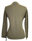 Callidae Long Sleeve Polo in Olive 