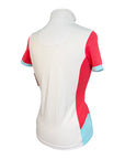 Horseware Newmarket 1/4 Zip Shirt in White/Pink