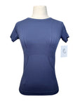 TKEQ The 'Kennedy' Seamless Short Sleeve in Navy