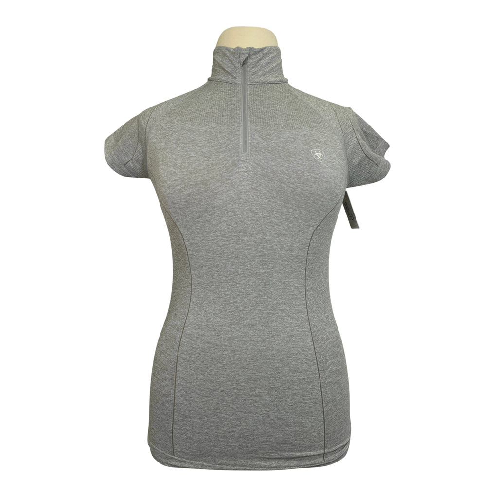 Ariat TEK Heat Series Polo Shirt in Heather Grey - Women's Medium