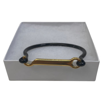 AtelierCG Lusitano Cuff Bracelet in Black/Gold