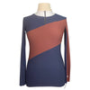 CRINIĒRE 'Sophie' Schooling Shirt in Navy/Burgundy