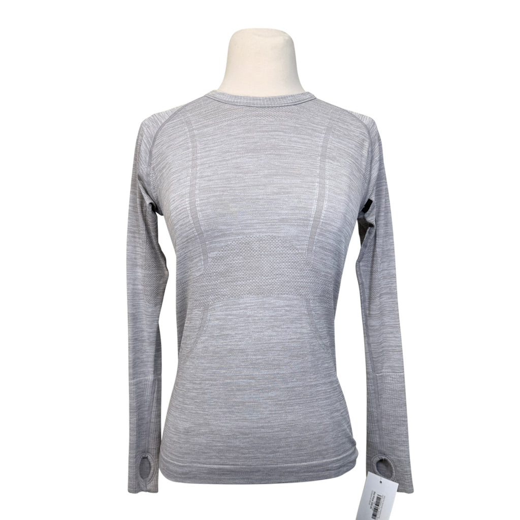 TKEQ The 'Kennedy' Seamless Long Sleeve in Heather Grey