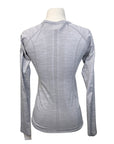 TKEQ The 'Kennedy' Seamless Long Sleeve in Heather Grey