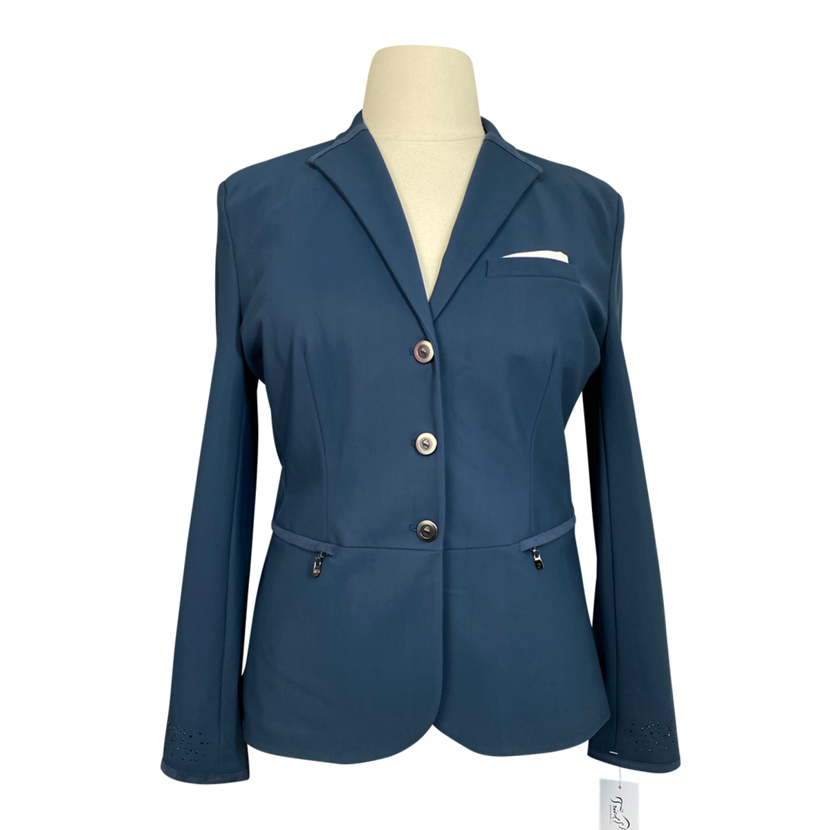 Samshield 'Victorine' Crystal Fabric Competition Jacket in Navy - Women's FR 44 (US 14)