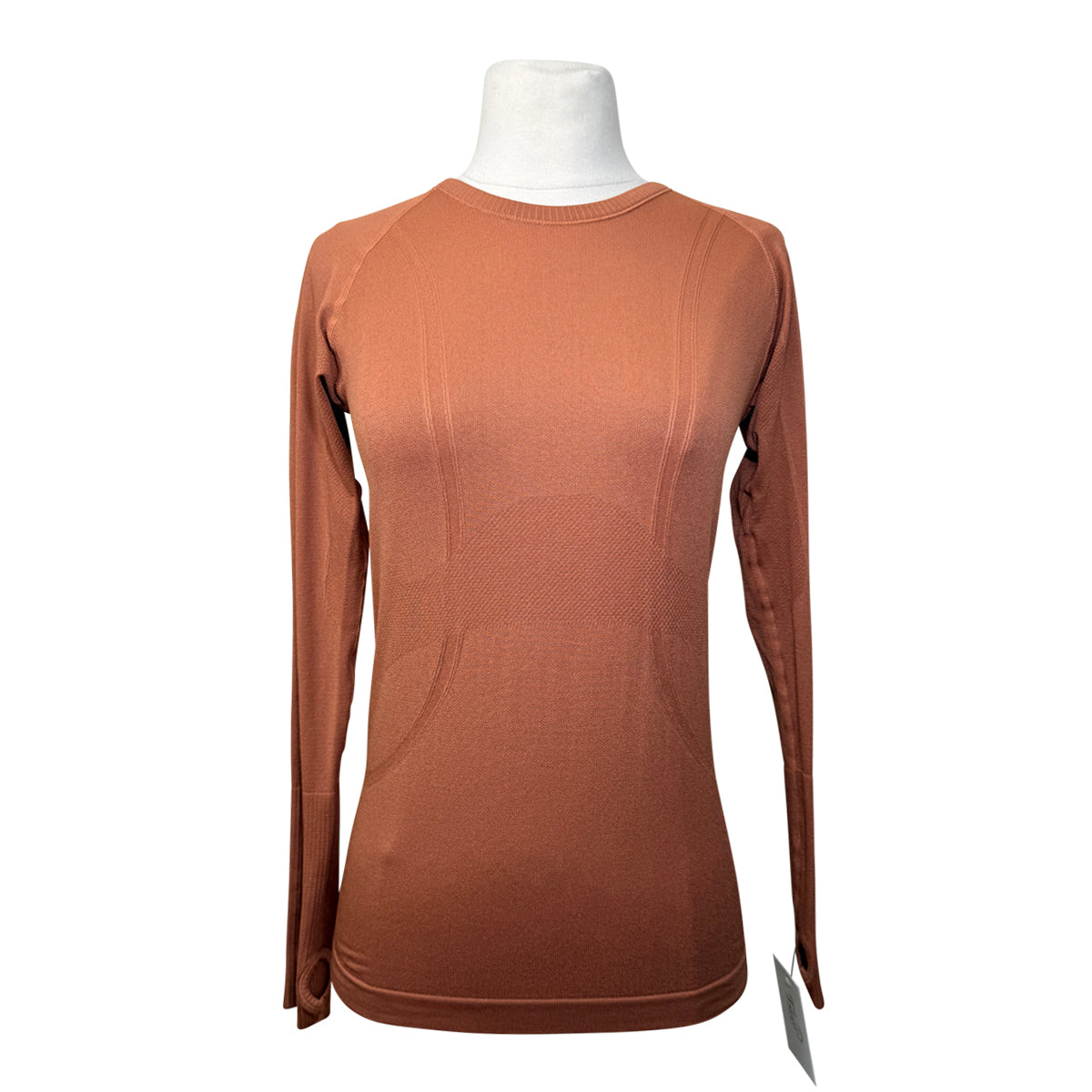 Euphoric Equestrian 'Malibu' Long Sleeve Top in Rust