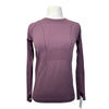Lululemon 'Swiftly' Tech Long Sleeve 2.0 (Waist Length) in Heather Maroon