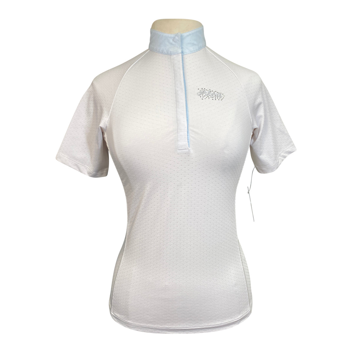 Pikeur Crystal Competition Shirt in White in White