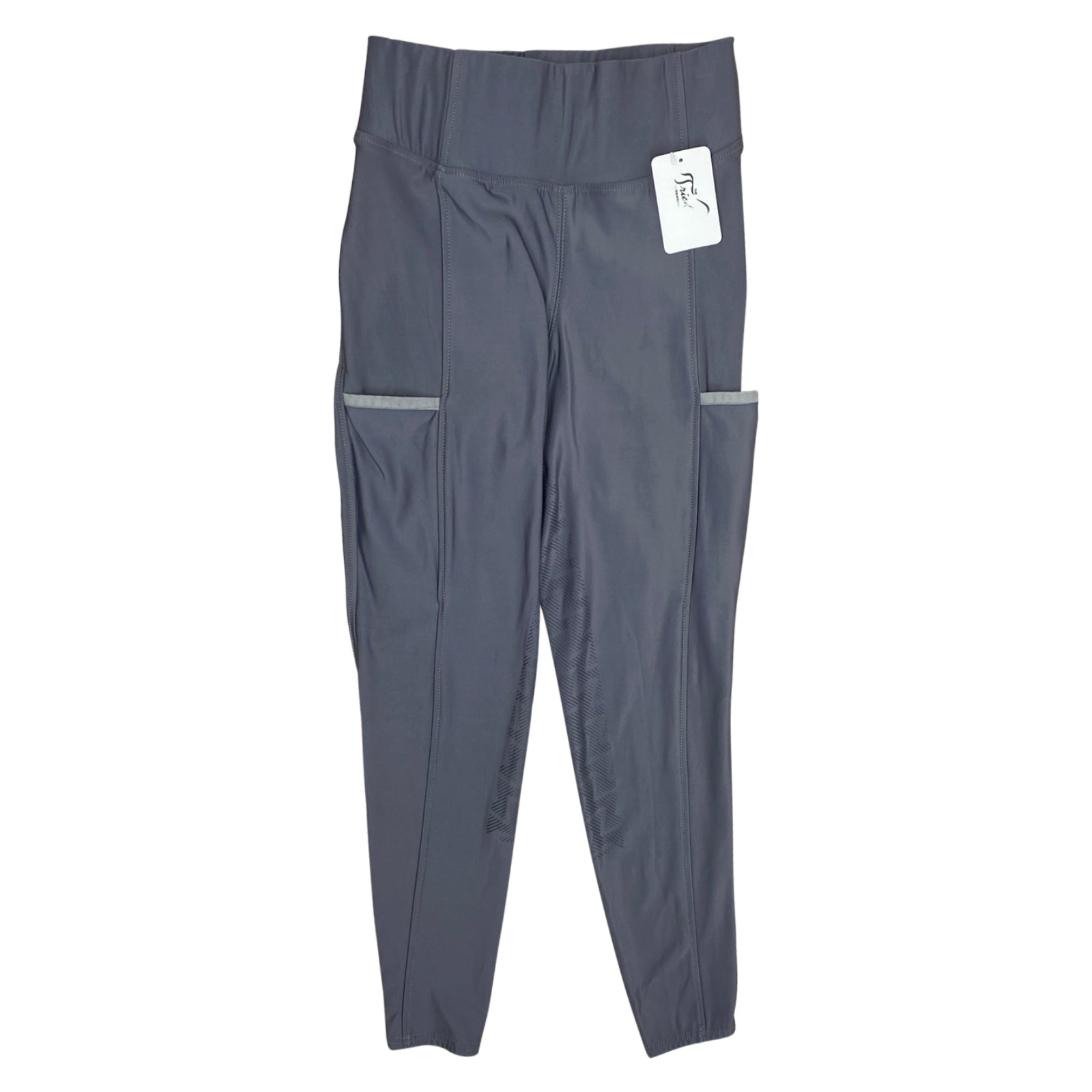 LeMieux Pull On Full Seat Silicone Breeches in Metal - Women's 22
