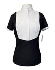 Samshield 'Georgia' Short Sleeve Competition Shirt in Black/White