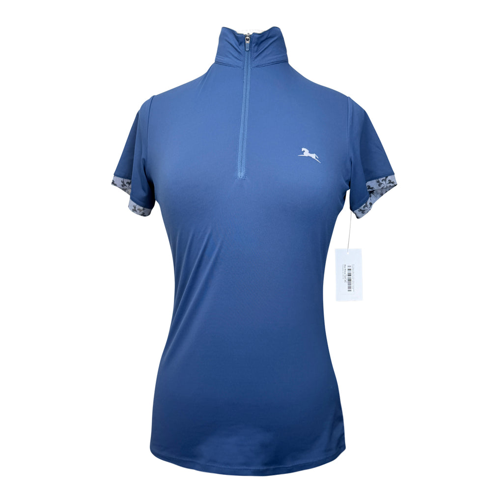 R.J. Classics Maya 37.5 Short Sleeve Training Shirt in Deep Blue/Horse Garden
