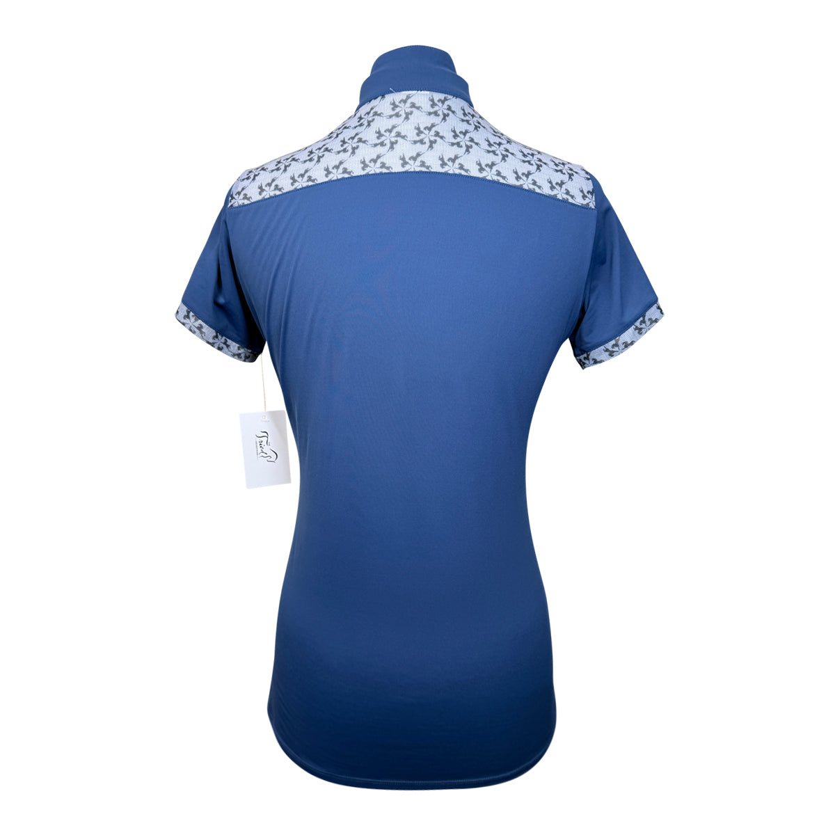 R.J. Classics Maya 37.5 Short Sleeve Training Shirt in Deep Blue/Horse Garden