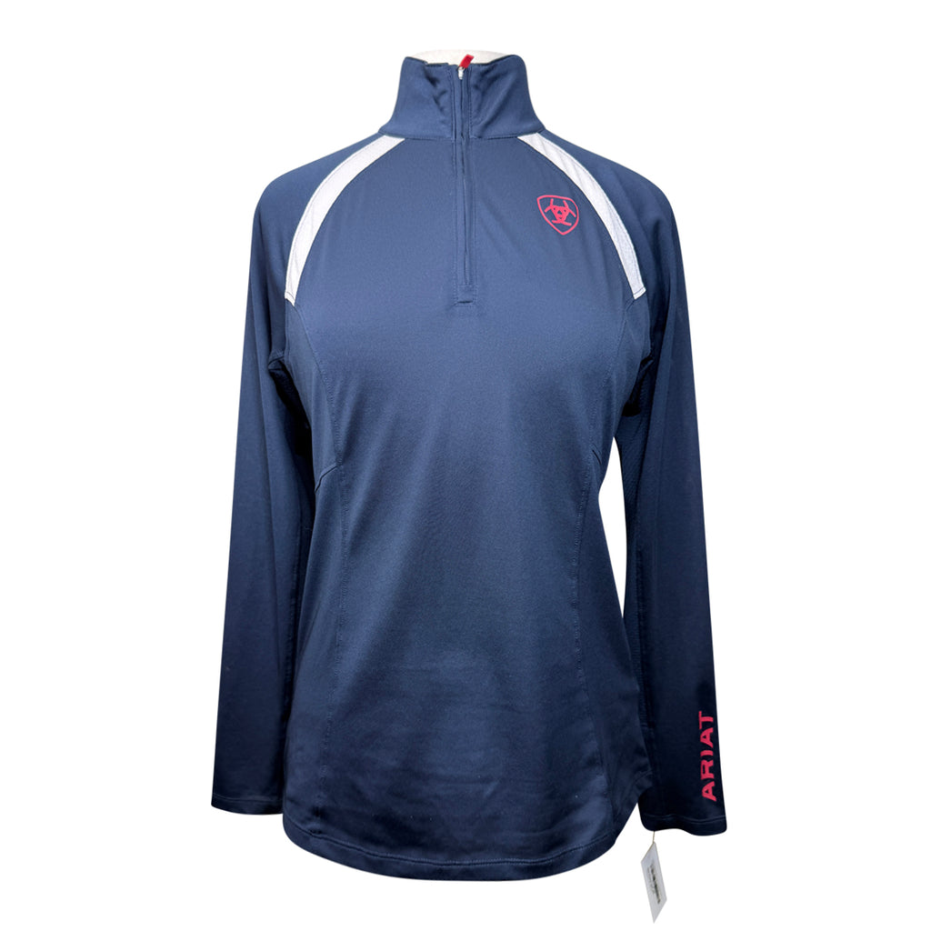 Ariat 'Sunstopper Team 2.0' Baselayer in Navy/White