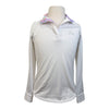 RJ Classics 'Maddie Jr' Long Sleeve Show Shirt in White/Pastel Tye Dye