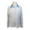 Romfh Chill Factor Long Sleeve Show Shirt in White/Blanketed Horses