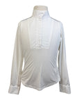 Chestnut Bay SkyCool® 'Liberty' Youth Long Sleeve Show Shirt in White/Butterflies