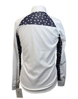 RJ Classics Junior 'Lauren' Show Shirt in Navy Hearts/White