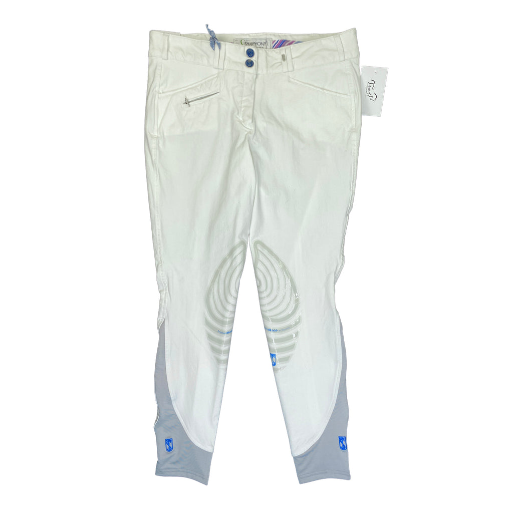 Tredstep Symphony Azzura Knee Patch Breeches in White
