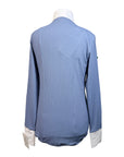 For Horses 'Ariella' Show Shirt in Steel Blue Bits - Children's 14-15