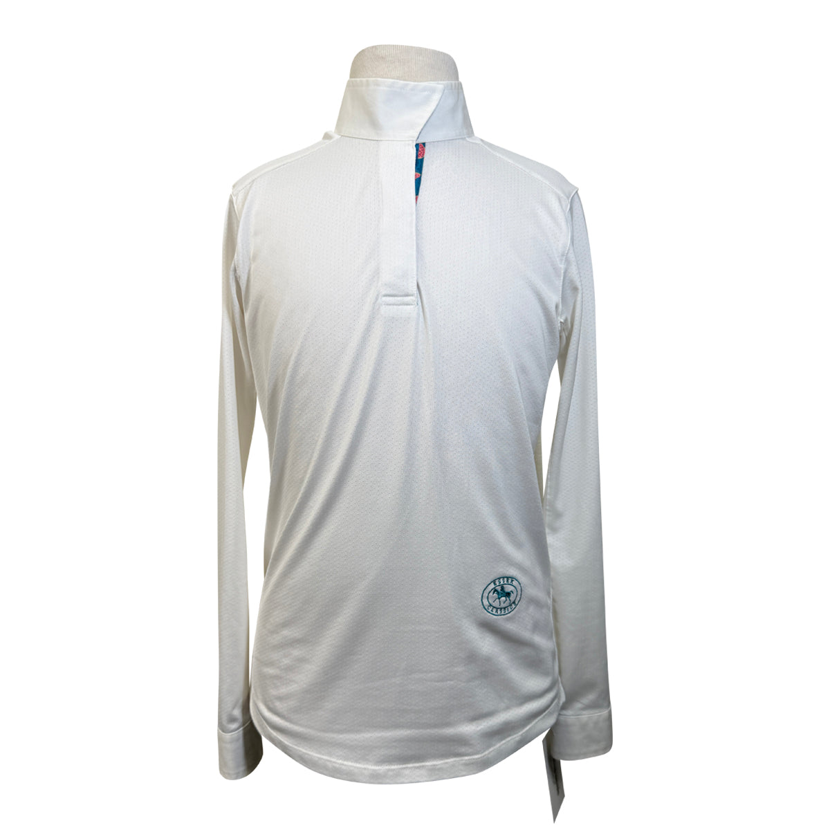 Essex Classic Talent Yarn Show Shirt in White/Watermelon