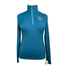 Asmar Equestrian 1/4 Zip Top in Dark Teal