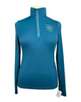 Asmar Equestrian 1/4 Zip Top in Dark Teal